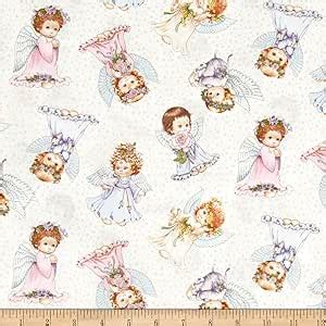 elizabeth's studio angels and fairies metallic allover white fabric|Angels & Fairies.